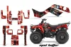 Kawasaki Bayou 220 / 250 / 300 ATV Graphic Kit - All Years Mad Hatter Black
