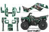 Kawasaki Bayou 220 / 250 / 300 ATV Graphic Kit - All Years Mad Hatter Silver