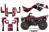 Kawasaki Bayou 220 / 250 / 300 ATV Graphic Kit - All Years Reaper Red
