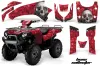 Kawasaki Brute Force 650i 4x4 ATV Graphic Kit - 2004-2012 Bone Collector Red