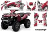 Kawasaki Brute Force 650i 4x4 ATV Graphic Kit - 2004-2012 Camoplate Red