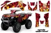 Kawasaki Brute Force 650i 4x4 ATV Graphic Kit - 2004-2012 Motorhead Mandy Red
