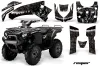 Kawasaki Brute Force 650i 4x4 ATV Graphic Kit - 2004-2012 Reaper Black