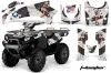 Kawasaki Brute Force 650i 4x4 ATV Graphic Kit - 2004-2012 T Bomber Black