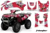 Kawasaki Brute Force 650i 4x4 ATV Graphic Kit - 2004-2012 T Bomber Red