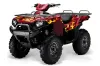 Kawasaki Brute Force 750 / 750i ATV Graphic Kit - 2005-2011 Motorhead Mandy Red