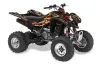 Kawasaki KFX 400 ATV Graphic Kit - 2003-2008 Firestorm Black