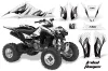 Kawasaki KFX 400 ATV Graphic Kit - 2003-2008 Tribal Flames Black