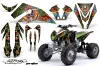 Kawasaki KFX 450 ATV Graphic Kit - 2008-2015 Ed Hardy - Pirates Green