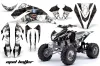 Kawasaki KFX 450 ATV Graphic Kit - 2008-2015 Mad Hatter White