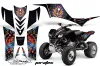 Kawasaki KFX 700 ATV Custom Graphic Kit - 2004-2009