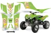 Kawasaki KFX 700 ATV Graphic Kit - 2004-2009 Mandy Green