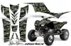 Kawasaki KFX 700 ATV Graphic Kit - 2004-2009 Silver Star - Silvehaze Green