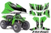 Kawasaki KFX 80 ATV Graphic Kit - 2003-2006 Tribal Flames Green