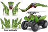 Kawasaki KFX 50 / 90 ATV Graphic Kit - 2007-2022 Bone Collector Green