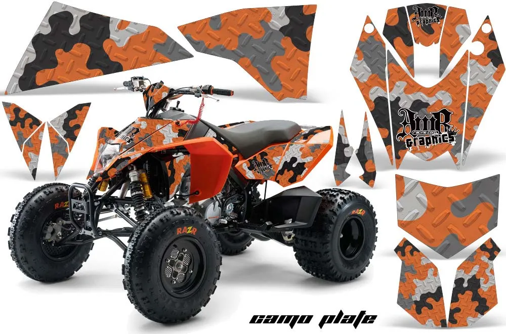 KTM 450 / 505 / 525 ATV Graphic Kit - 2008-2010 Camoplate Orange