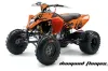 KTM 450 / 505 / 525 ATV Graphic Kit - 2008-2010 Diamond Flames Black