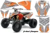 KTM 450 / 505 / 525 ATV Graphic Kit - 2008-2010 Tribal Flames Orange