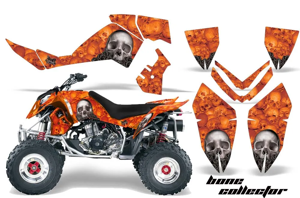 Polaris Outlaw 450 / 500 / 525 ATV Graphic Kit - 2006-2008 Bone Collector Orange
