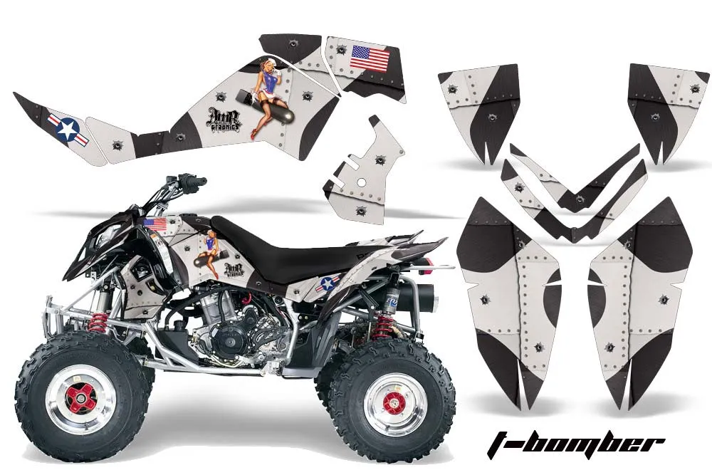 Polaris Outlaw 450 / 500 / 525 ATV Graphic Kit - 2006-2008 T Bomber Black