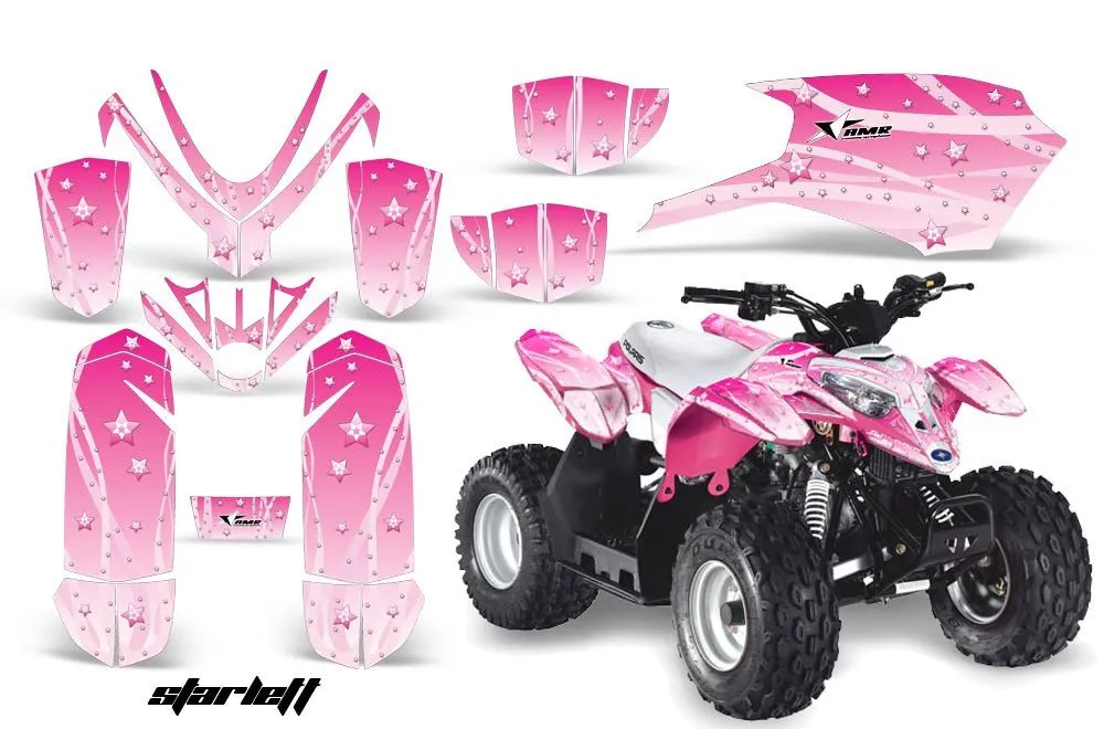 Polaris Predator 50 ATV Graphic Kit - All Years Starlett Pink