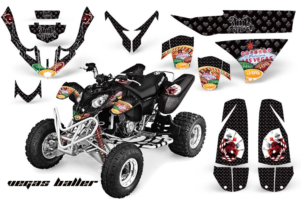 Polaris Predator 500 ATV Custom Graphic Kit - 2002-2011