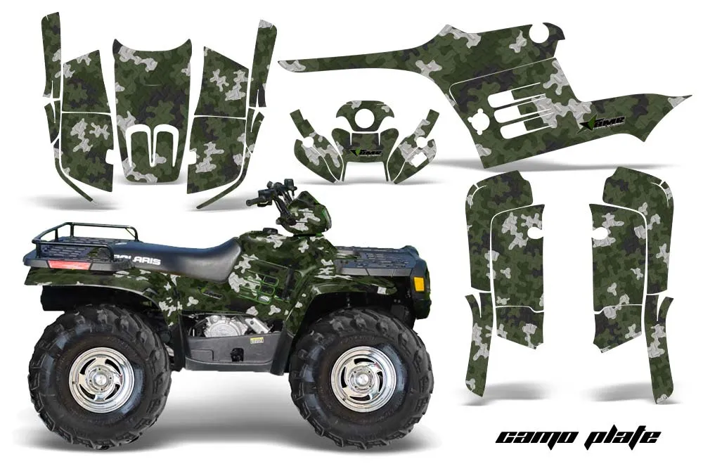 Polaris Sportsman 400 / 500 / 600 / 700 ATV Graphic Kit - 1995-2004 Camoplate Green