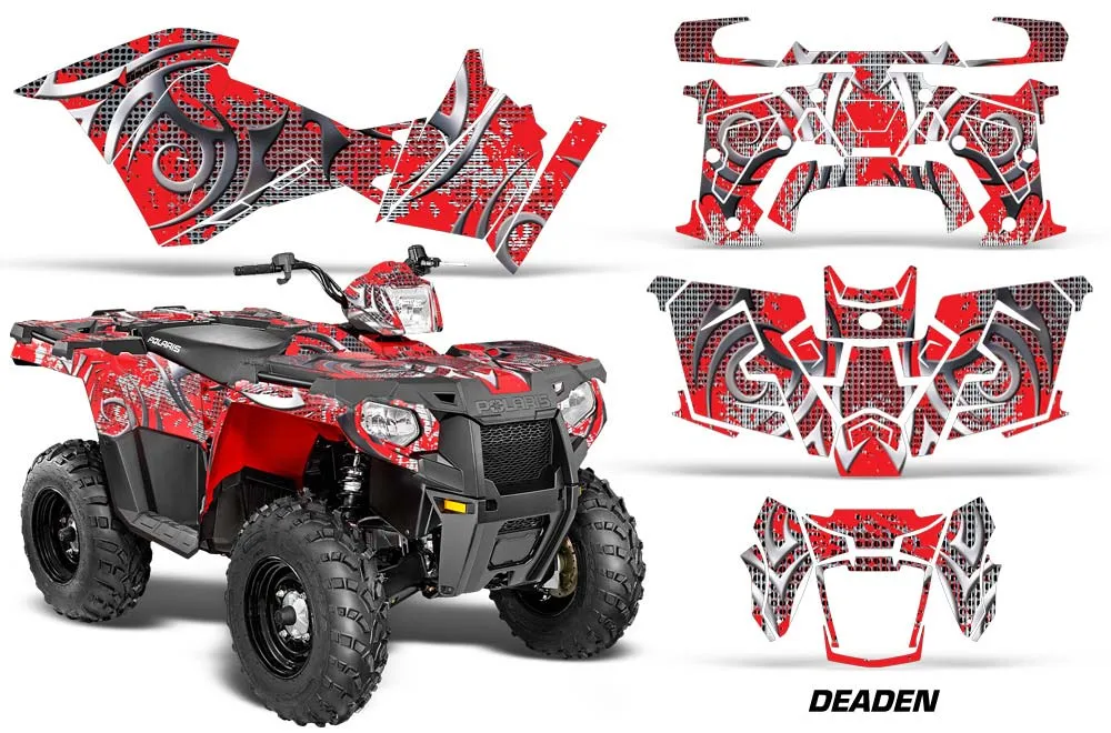 Polaris Sportsman 325ETX / 450 / 570 ATV Graphic Kit - 2014-2017 Deaden Red