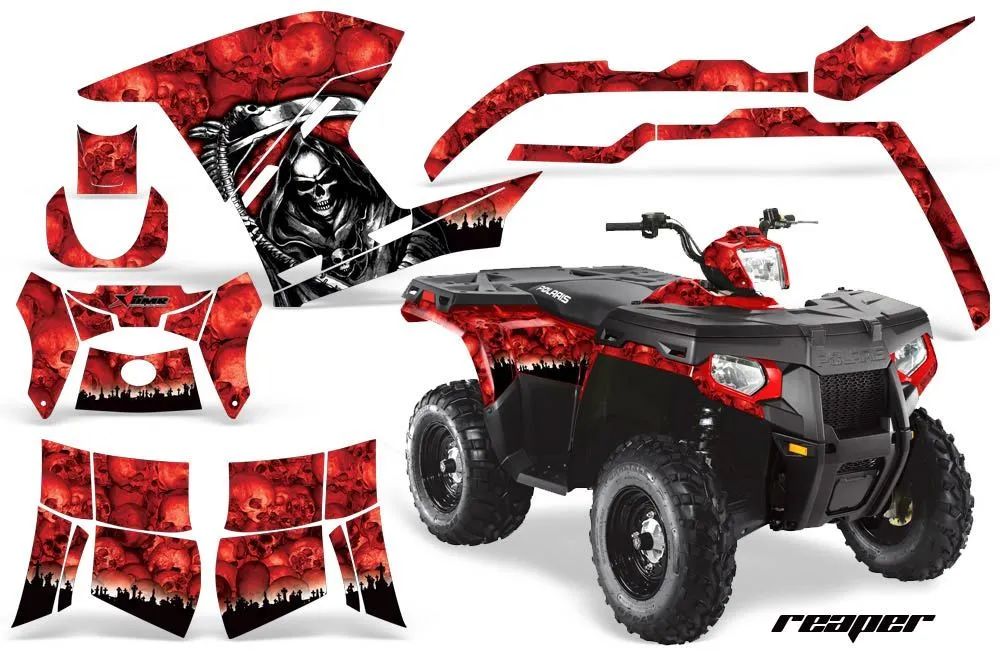 Polaris Sportsman 800 / 500 ATV Graphic Kit - 2011-2015 Reaper Red