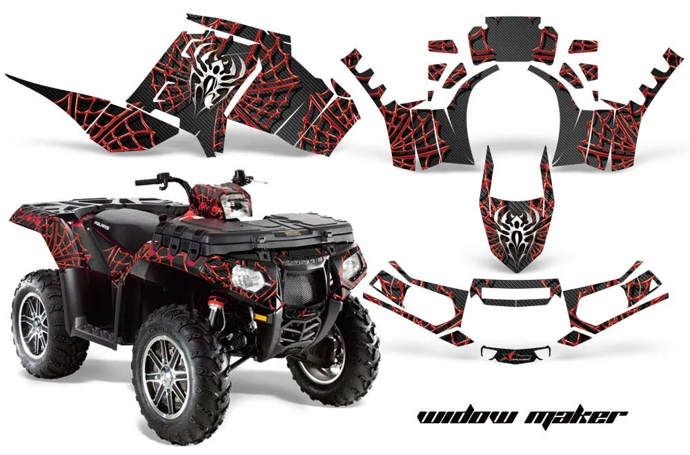 Polaris Sportsman 550 / 850 / 850SP / 1000 ATV Graphic Kit - 2009-2016 Widow Maker Red