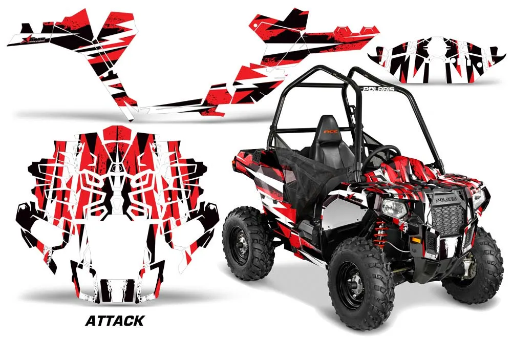 Polaris Sportsman ACE 325 / 570 ATV Graphic Kit - 2014-2016 Attack Red