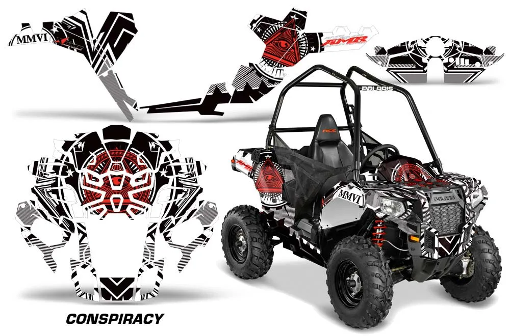 Polaris Sportsman ACE 325 / 570 ATV Graphic Kit - 2014-2016 Conspiracy Red