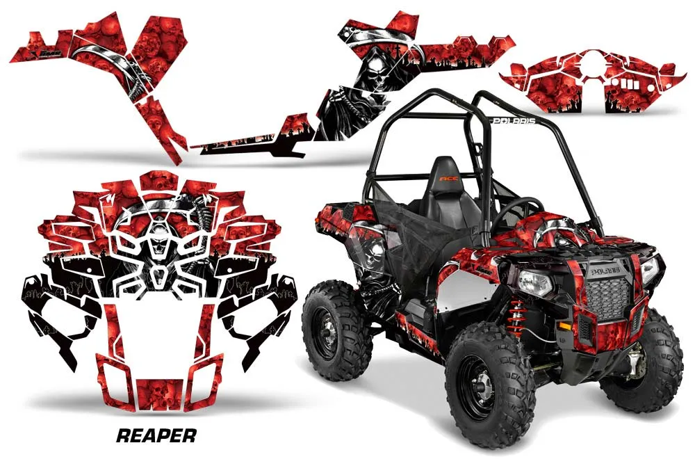Polaris Sportsman ACE 325 / 570 ATV Graphic Kit - 2014-2016 Reaper Red