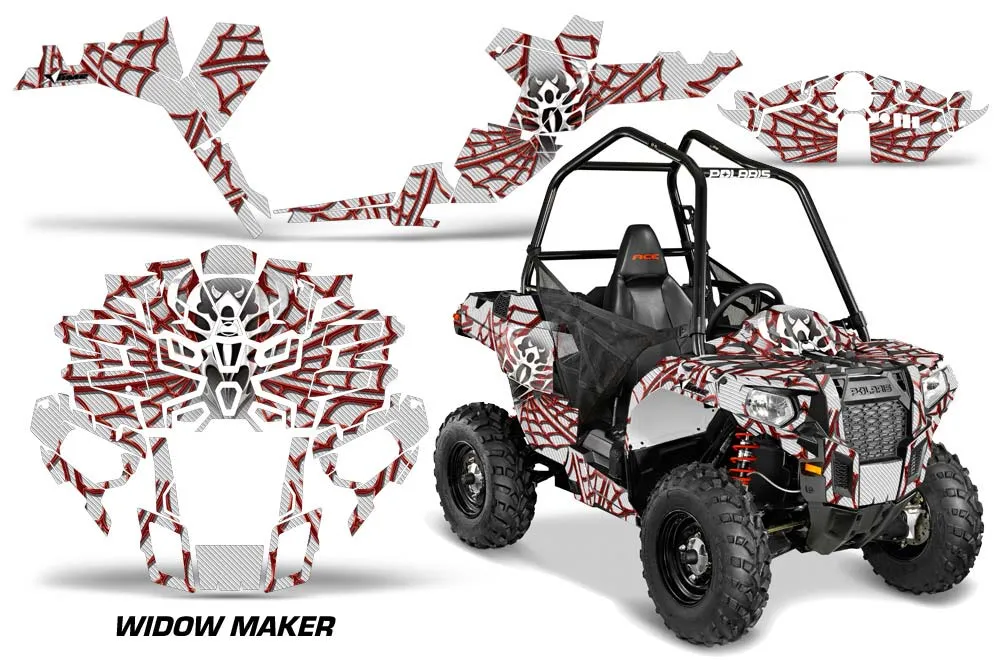 Polaris Sportsman ACE 325 / 570 ATV Graphic Kit - 2014-2016 Widow Maker Red