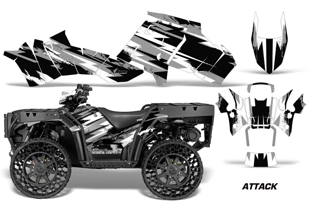 Polaris Sportsman WV850 ATV Graphic Kit - 2012-2015 Attack Silver