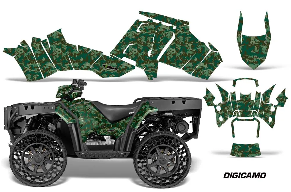 Polaris Sportsman WV850 ATV Graphic Kit - 2012-2015 Digi Camo Green