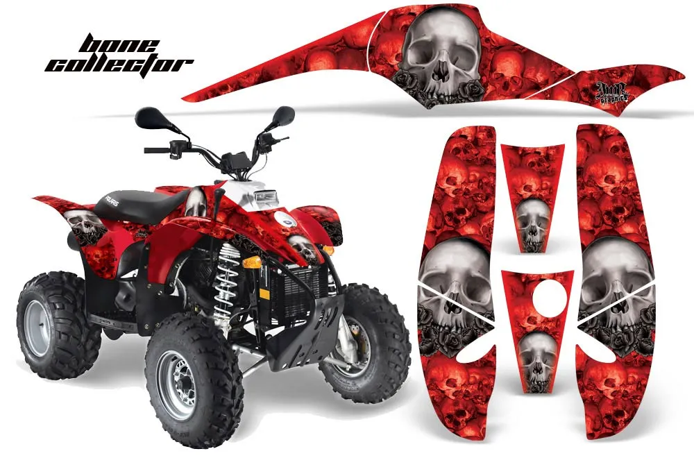 Polaris Trailblazer 350 ATV Graphic Kit - 1985-2009 Bone Collector Red