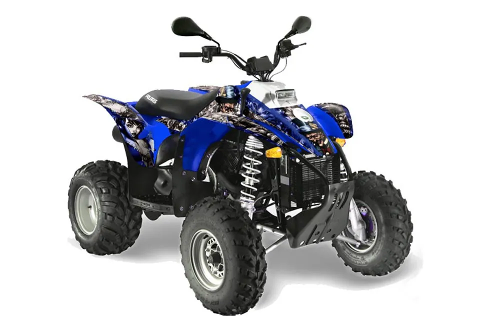 Polaris Trailblazer 350 ATV Graphic Kit - 1985-2009 Mad Hatter Blue