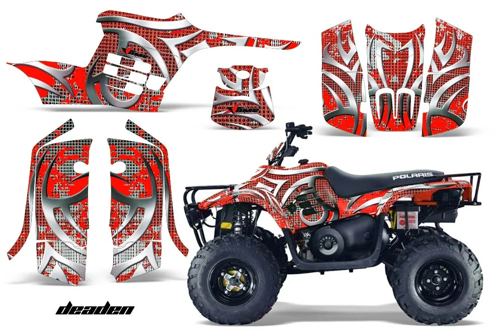 Polaris Trailboss 330 ATV Graphic Kit - 2004-2009 Deaden Red