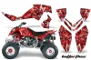 Polaris Outlaw 450 / 500 / 525 ATV Graphic Kit - 2006-2008 Butterfly Red