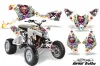 Polaris Outlaw 450 / 500 / 525 ATV Graphic Kit - 2009-2012 Ed Hardy - Love Kills White
