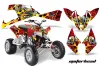 Polaris Outlaw 450 / 500 / 525 ATV Graphic Kit - 2009-2012 Motorhead Red
