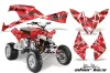 Polaris Outlaw 450 / 500 / 525 ATV Graphic Kit - 2009-2012 Silver Star - Silverhaze Red