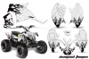 Polaris Outlaw 90 / 110 ATV Graphic Kit - 2002-2025 Diamond Flames White