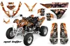 Polaris Predator 500 ATV Graphic Kit - 2002-2011 Mad Hatter Orange