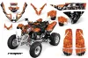 Polaris Predator 500 ATV Graphic Kit - 2002-2011 Reaper Orange