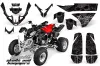 Polaris Predator 500 ATV Graphic Kit - 2002-2011 Skulls n Hammers Silver