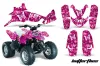 Polaris Predator 90 ATV Graphic Kit - 2002-2011 Butterfly Pink