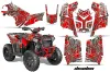 Polaris Scrambler XP 850 / 1000 ATV Graphic Kit - 2013-2016 Deaden Red