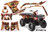Polaris Sportsman 800 / 500 ATV Graphic Kit - 2005-2010 Firestorm Red